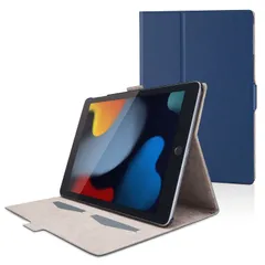 エレコム iPad 10.2 第9/8/7世代 (2021/2020/2019年) ケース オートスリープ対応 フリーアングル ソフトレザー ネイビー TB-A19RWVFUNV [ネイビー] [単品] [フリーアングル(スリープ対応)]