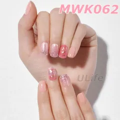 MWK062 ダッシングディバマジックプレスネイルチップ　ハンド　ピンクベージュ