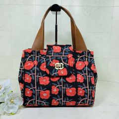 ハンドメイド　トートバッグ　ボタニカルフラワー　北欧のサムネイル