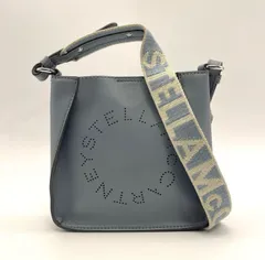 ✨ステラマッカートニー 青系 ミニショルダーバッグ サークルロゴ