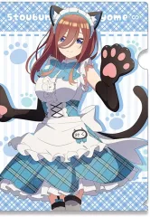 【中古】クリアファイル デザイン03(中野三玖/猫耳メイドver.) 描き下ろし A4クリアファイル 「五等分の花嫁∽」