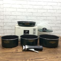 5170 【美品】ペスカロロ オルディーナ Ordina PS-245 9点セット 箱開封済 着脱ハンドル式 IH対応 鍋 フライパン アルミ製 クッカーセット