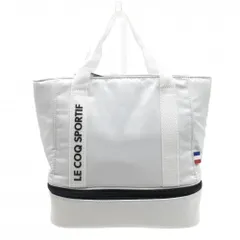 【新品】ルコック 2層式カートバッグ 白×黒 保冷保温 内側ポケットゴルフ le coq sportif