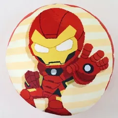 【中古】クッション・抱き枕・本体 アイアンマン パフクッション 「MARVEL」