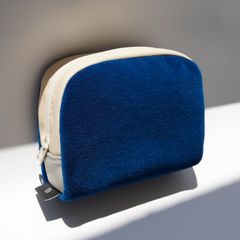 クラシックポーチ 青モケット