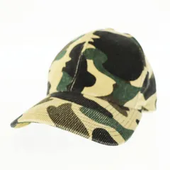アベイシングエイプ A BATHING APE カモ柄 コーデュロイ キャップ 帽子