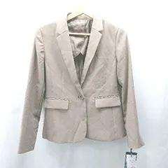 ◇ ⊇ ◎ ●未使用● RUIRUE BOUTIQUE 生地薄手 長袖 テーラードジャケット サイズM ダークブラウン レディース E  【1503050010146】