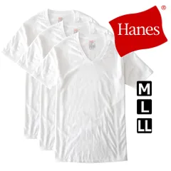 Hanes 《010ホワイト》 新品 未使用 ヘインズ 半袖Tシャツ  3Pパック インナーTシャツ Vネック 綿100％ 【D9M】【ゆうパケット】 ファッション メンズ 