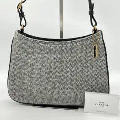 【美品】COACH ポシェット ハンドバッグ セミショルダーバッグ グレー