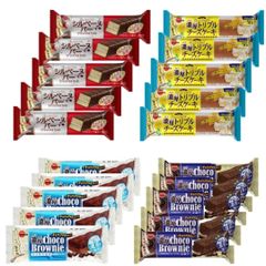 ブルボン 濃厚チョコブラウニー 濃厚チョコブラウニーリッチミルク 濃厚トリプルチーズケーキ シルベーヌバー 4種セット 各5個 計20個セット