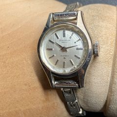 稼働品】SEIKO セイコー☆レディース 自動巻き 70s 腕時計 デイト 銀 