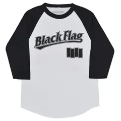 BLACK FLAG ブラックフラッグ Logo ラグラン ロングスリーブ Ｔシャツのサムネイル