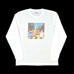 オリジナル 5.6オンス ミディアム ヘビーウェイト ハイクオリティ ミュージック ロンT 長袖Tシャツ BEATLES ビートルズ アビイロード シンデレラ 白雪姫 横断 行進 白 ホワイト XS(SS) S M L XL(LL) ジャスト オーバー サイズ