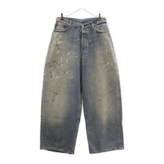 Acne Studios (アクネ ストゥディオズ) Trafalgar トラファルガー ヴィンテージ加工 スーパーバギーフィット ダメージ デニムパンツ インディゴ B00343