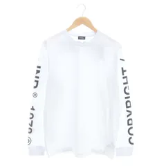 ディーゼル DIESEL ロゴプリントカットソー Tシャツ 長袖 プルオーバー L コットン 白 ホワイト 黒 ブラック /YQ ■OS ■SH
