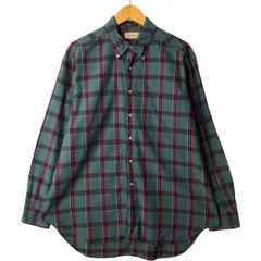 古着 80~90年代 エルエルビーン L.L.Bean 長袖 ボタンダウンチェックシャツ USA製 メンズXL相当 ヴィンテージ/eaa594779
