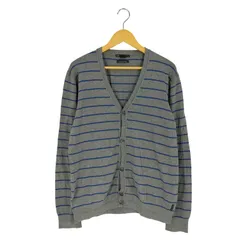 アルマーニエクスチェンジ ARMANI EXCHANGE ボーダー カシミヤ混 コットン ニット カーディガン メンズ import：L のサムネイル