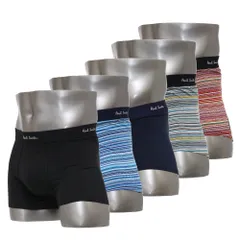 ポールスミス ボクサーパンツ 5枚セット 前閉じ 5枚組 Paul Smith Men's Trunk 5pack Cotton/Elastane S/M/Lサイズ M1A 914 M5PKL 1A