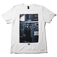 新品■オアシス 正規品 OASIS バンド Tシャツ 公式 London Bus Photo 半袖 白 ノエル リアム フォト