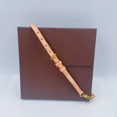 LOUIS VUITTON  ルイ・ヴィトン バッグアクセサリー／ストラップ ヌメ革 ショルダーストラップ モノグラムショルダーストラップ ユニセックス レザー /ゴールド ベージュ系 ゴールド 新古品