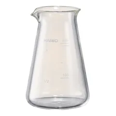 【数量限定】HARIO(ハリオ) コニカルSAKEピッチャー クラフツサイエンス 実用容量200ml ビーカー サーバー 計量メモリ付き 透明 耐熱ガラス製 日本製 CSP-200