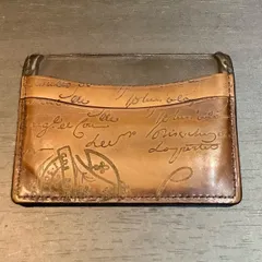 【希少】ベルルッティ 名刺入れ 二つ折り カリグラフィ マダムオルガ期 希少】ベルルッティ 名刺入れ 二つ折り カリグラフィ マダム