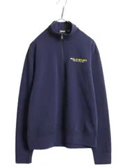 【お得なクーポン配布中!】 ポロスポーツ ラルフローレン ハーフジップ スウェット メンズ M 古着 ポロ 裏起毛 トレーナー プルオーバー ワンポイント ハイネック 紺
