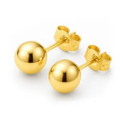 【数量限定】スタッ 925 スターリングシルバー ピアス イヤリング ローズゴールド ゴールド 14k シルバー レディースやメンズ - ボールピアス (ケゼフ) KEZEF