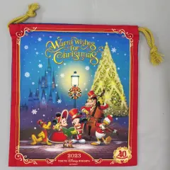 【中古】バッグ 集合 きんちゃく 「ディズニー・クリスマス2023」 東京ディズニーリゾート限定