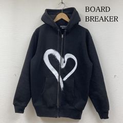 USED 古着 パーカー 長袖 BOARD BREAKER HEART ハート プリント ジップアップ パーカー 長袖 フーディー