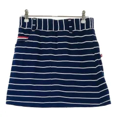 サイズ：S FILA GOLF フィラゴルフ  インナー付 スカート ボーダー柄 ネイビー系 [240101370707]# ゴルフウェア レディース ストスト