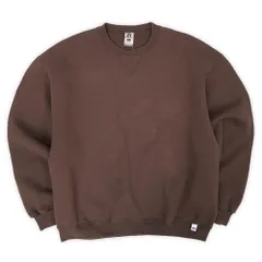 超レアカラー90sラッセル前V無地スウェットUSA製　ブラウン 90's RUSSELL ATHLETIC 前V 無地スウェット オレンジ 表記(L