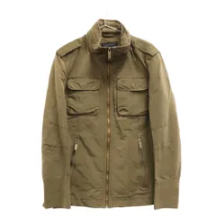 BURBERRY BLUE LABEL (バーバリーブルーレーベル) エポレット付きミリタリージャケット カーキ