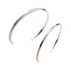 Petit Jewel YU-NA ペアバングル ペアブレスレット 2個セット ステンレス 316L メンズ レディース カップル プレゼント 記念日 クリスマス ツイストバングル