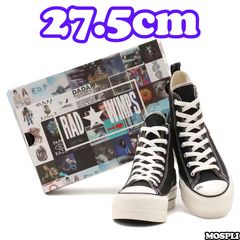 RADWIMPS ブラック ハイカットスニーカー 24.0cm - メルカリ