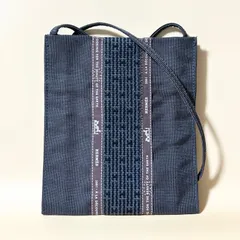 新品同様 極美品 HERMES エールライン ポシェット 斜め掛け ショルダーバッグ サコッシュ グレー ナイロンキャンバス エルメス エールライン ポシェット エールラインキャンバス グレー