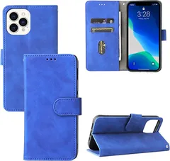 GANGXUN ケース 手帳型 ウォレットタイプ クラムシェル ケース手帳型 スマホケース iPhone 13 Pro Max(ブルー,  iPhone 13 Pro Max)