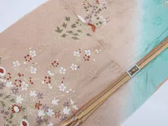 【一輝堂】リサイクル着物 和装小物 帯締め帯揚げセット 平組 ぼかし 金彩 帯締 帯揚 25w07-9117