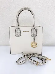 ％ MICHAEL KORS モノグラム 2way マイケルコース ショルダーバッグ ベージュ キャンバス ハンドバッグ【バッグ】【2】