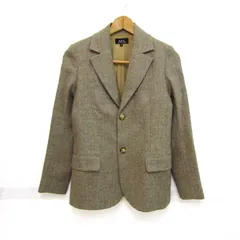 アーペーセー テーラードジャケット ウール100% ブランド アウター ポーランド製 メンズ XSサイズ ベージュ A.P.C. 【中古】