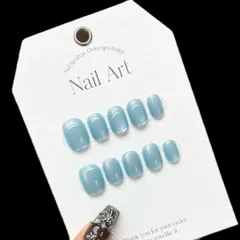 ネイルチップ ショート 水色 青 青系 ブルー 爽やか 付け爪 ジェルネイル 推しネイル ブライダルネイル y2k 現品 量産型 マグネット ミラー 安い 韓国 キラキラ 海 夏 ナチュラル おしゃれ 可愛い 浴衣コーデ 振袖 水着コーデ コスプレ