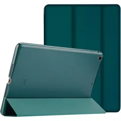ProCase iPad 9.7(旧型）ケース スマート 超スリム スタンド フォリオ保護ケース 半透明フロスト バックカバー 対応機種：iPad 9.7 第6世代 2018 / 第5世代 2017 - エメラルド