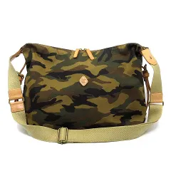 クレドラン CLEDRAN カモフラ ショルダーバッグ 斜め掛け キャンバス レザー 迷彩 ブラウン カーキ 日本製