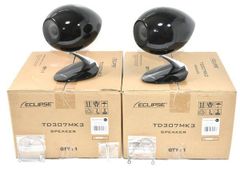 ★極美品！ECLIPSE イクリプス TD307MK3 ブラック スピーカー ペア セット 元箱付！★