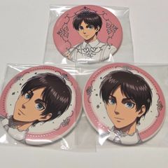 進撃の巨人 ホワイトコーデ エレン 缶バッジ 10点セット - メルカリ