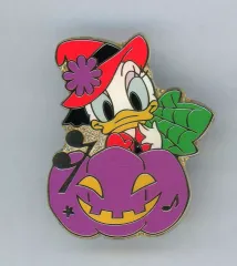 【中古】バッジ・ピンズ デイジーダック ピンバッチ 「ディズニー・ハロウィーン2017」 東京ディズニーランド限定 ジャングルカーニバル ゲーム景品