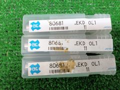 未開封 未使用品 OSG オーエスジー ハイススクエア エンドミル 刃径11mm 2刃キー溝用 シャンク径12mm EKD-OL1-11 3本セット 【8
