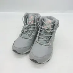 ◇ Θ NEW BALANCE ニューバランス カジュアル　キッズモデル　ハイカット スニーカー サイズ17.5 グレー系 レディース E  【1505130007022】