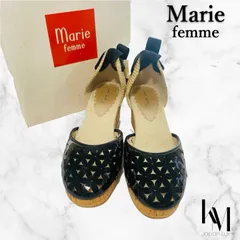 未使用品 Marie femmeリボンサンダル黒 23cmのサムネイル