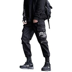 NFTW-5127_M Maioule ジョガーパンツメンズ 原宿風 ゆったり 黒パンツ サルエルパンツ パンク テーパードパンツ ストリート系 カーゴパンツ ダンス ズボン NFTW NFTW-5127, M
